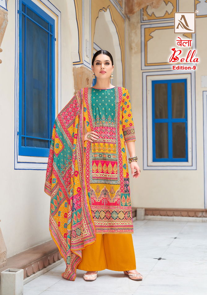 Bella 9 By Alok Suit Muslin Printed Dress Material Wholesale Shop in Surat